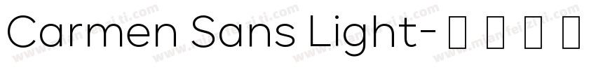 Carmen Sans Light字体转换